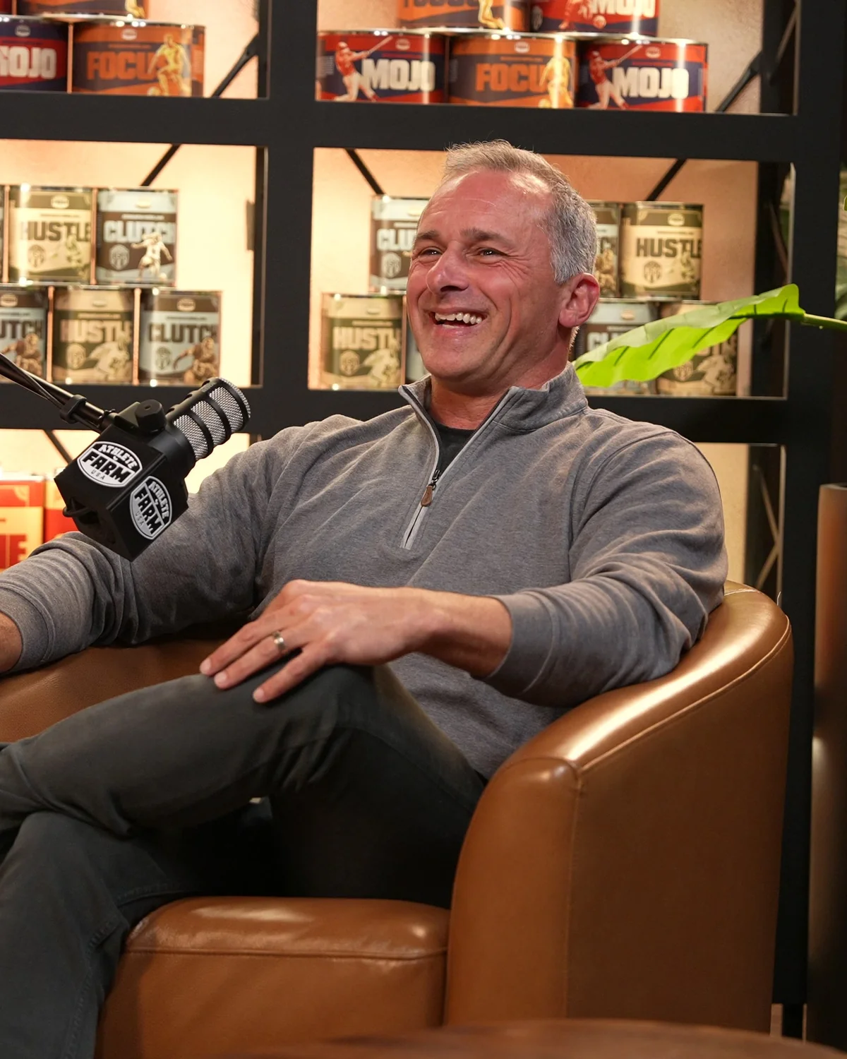 Mike Frascogna III, Athlete Farm host and founder, on the Athlete Farm set